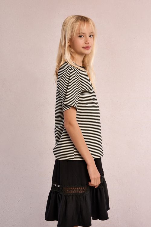 T-shirt rayé à cœur