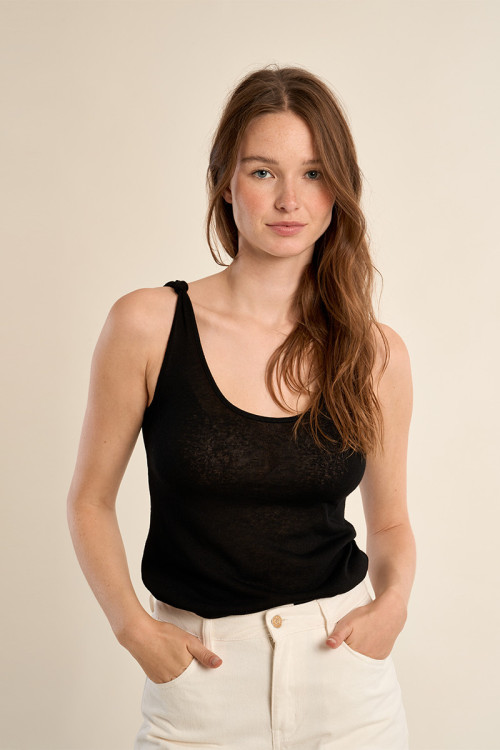 Basic terry cloth tank top