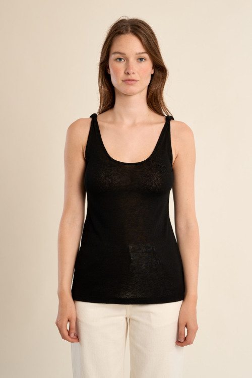 Basic terry cloth tank top