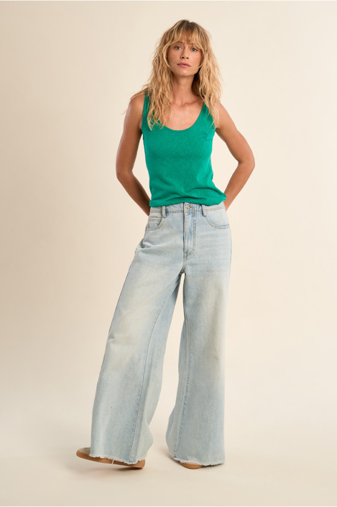 Basic terry cloth tank top
