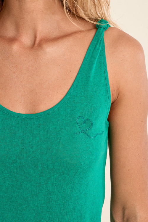Basic terry cloth tank top