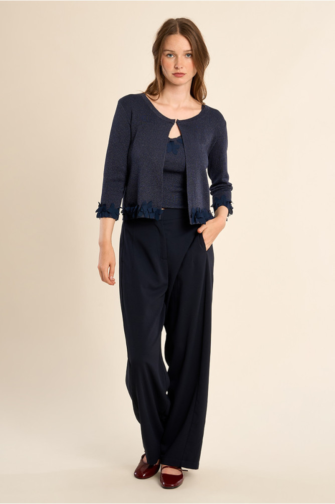 Cardigan ouvert, fantaisie