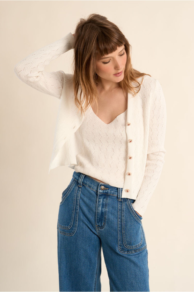 Gilet court ajusté