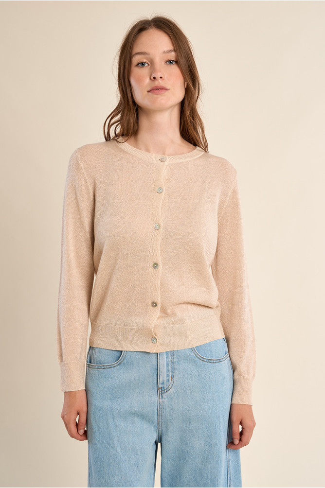 Fine knit cardigan