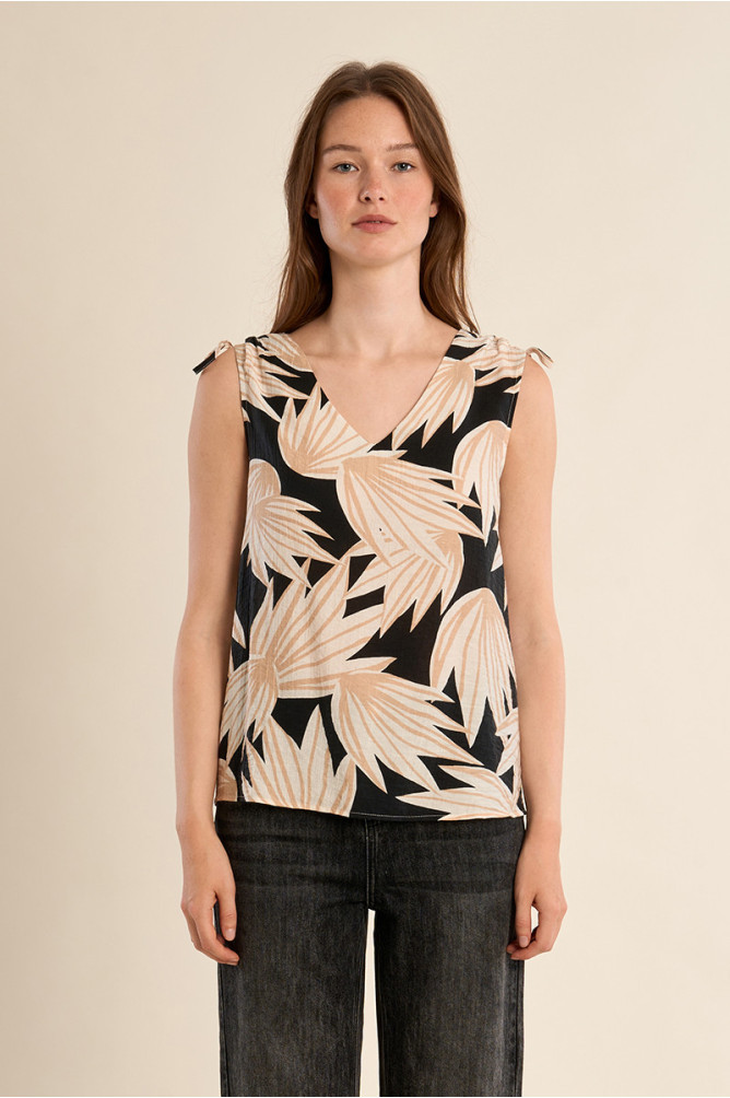 Floral print top