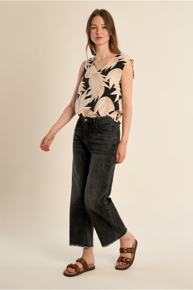 Top à imprimé floral