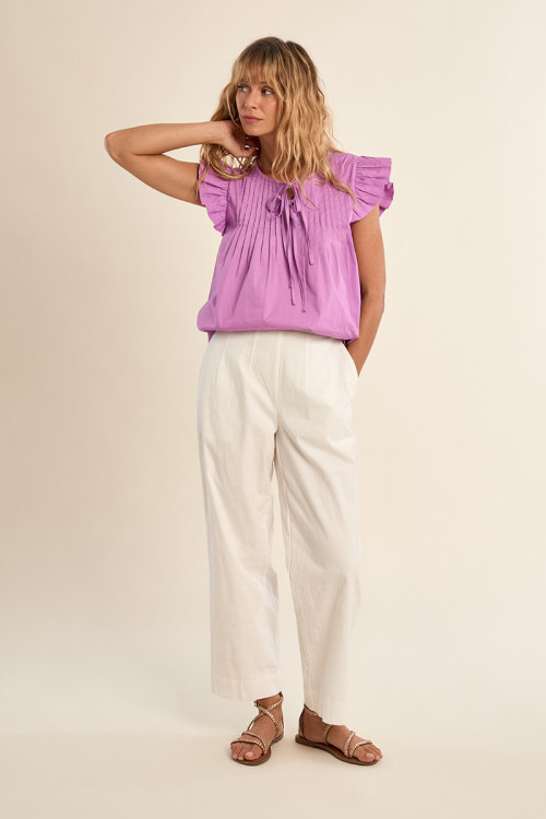 Chemisier en coton, babydoll