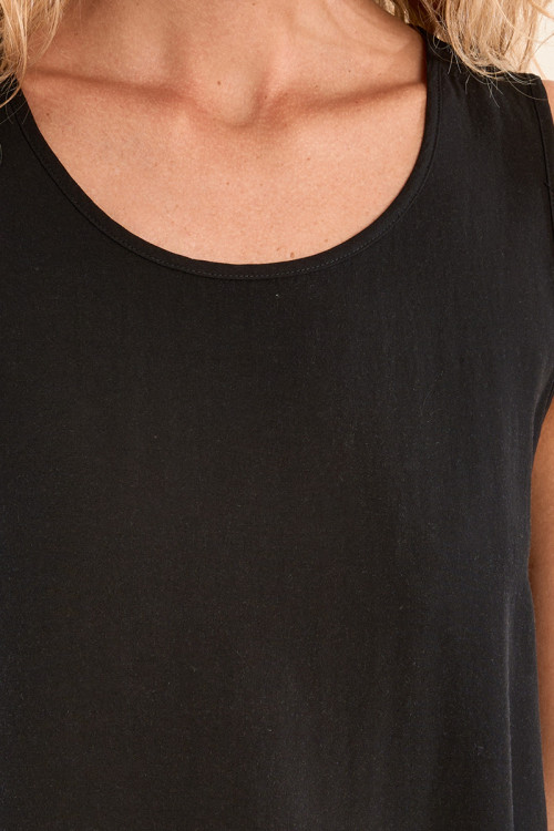Crew neck tank top