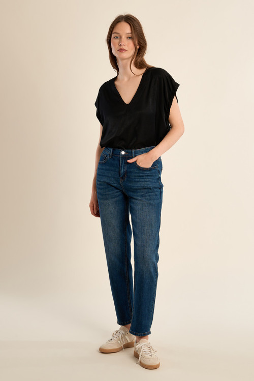 Pantalón vaquero estilo ¨mom¨