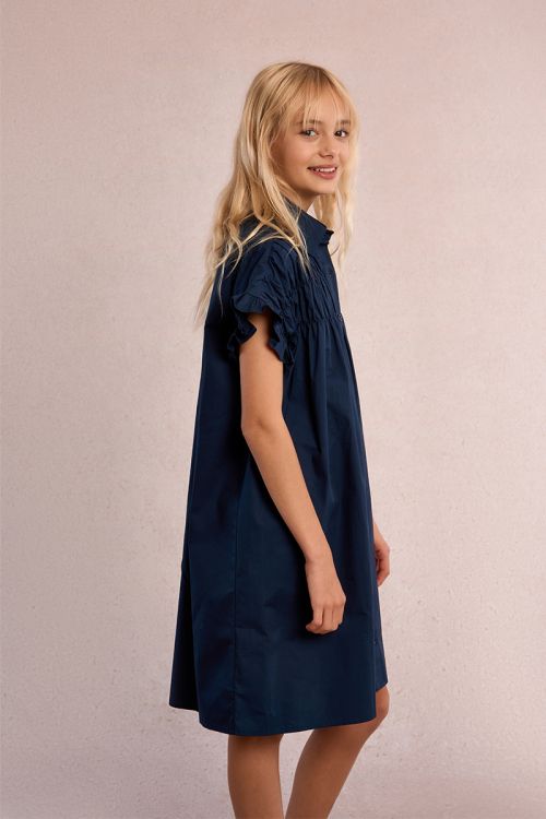 Robe chemise à smocks