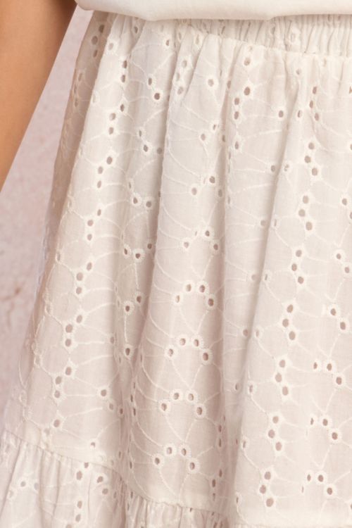 Long embroidered skirt