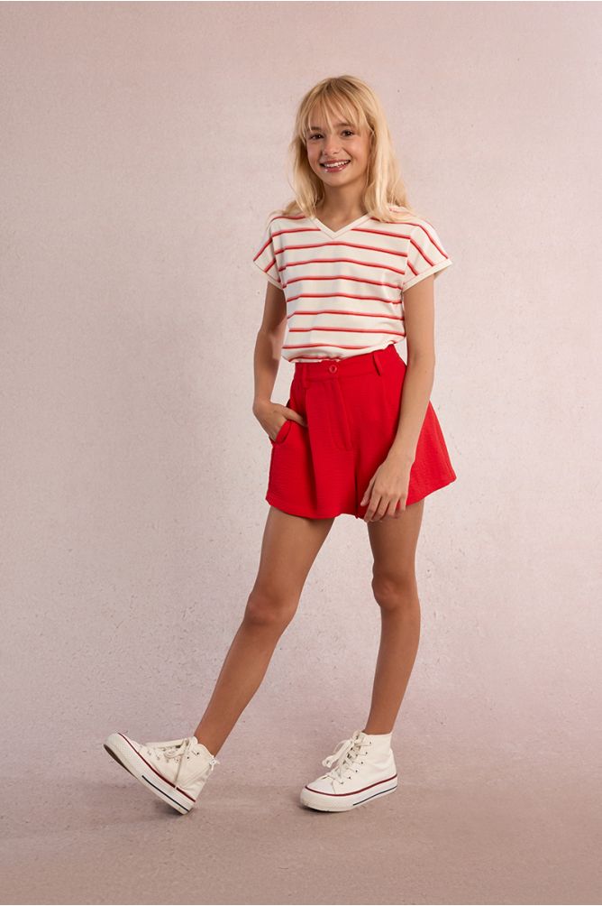 Short à pinces