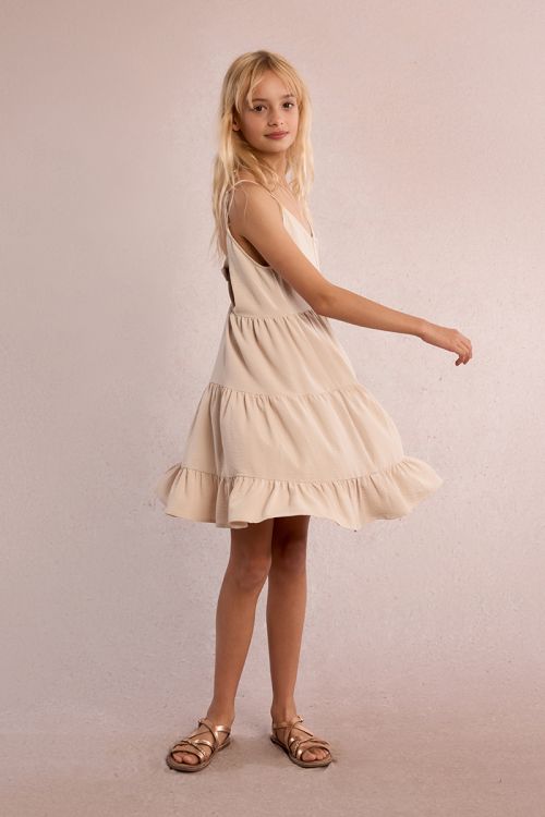 Short ruffle dress