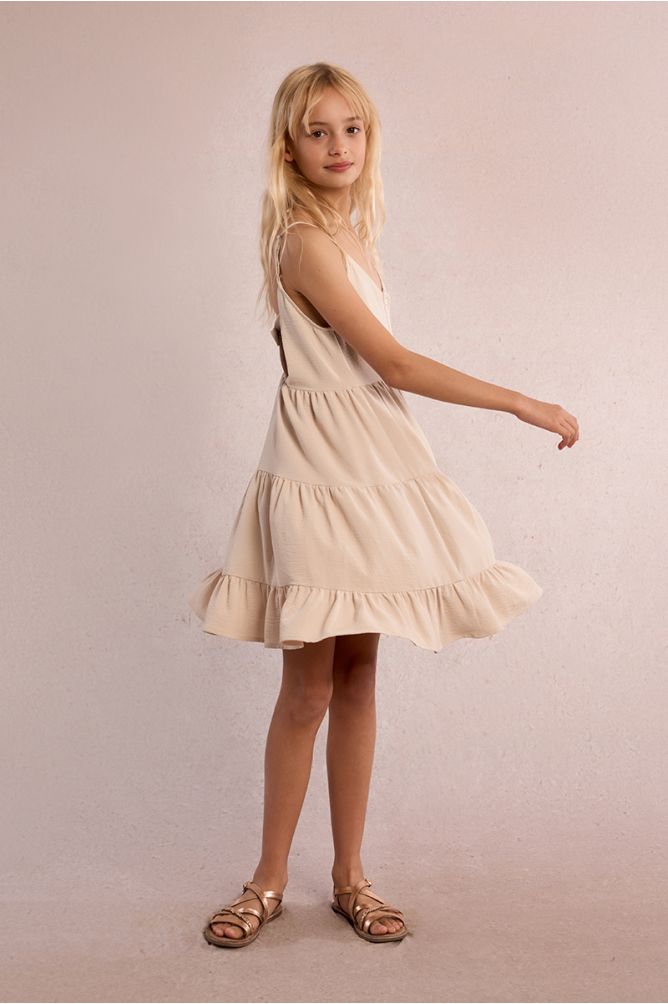 Short ruffle dress