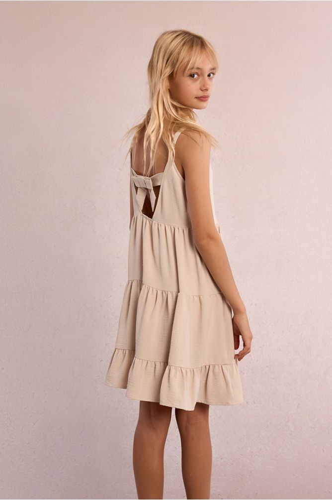Robe courte à volants