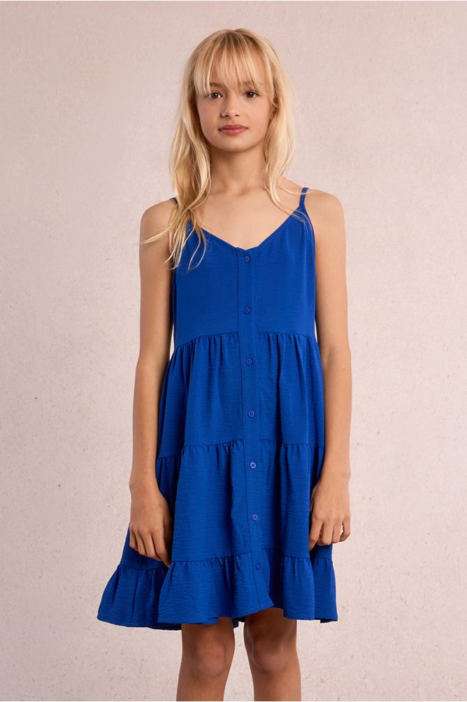 Robe courte à volants