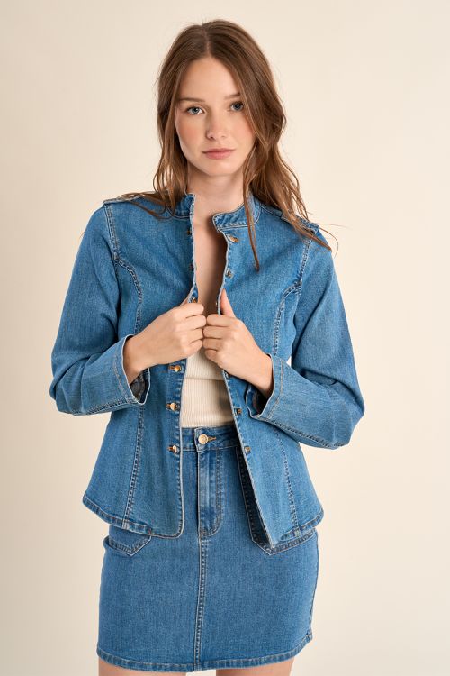 Veste en denim, officier