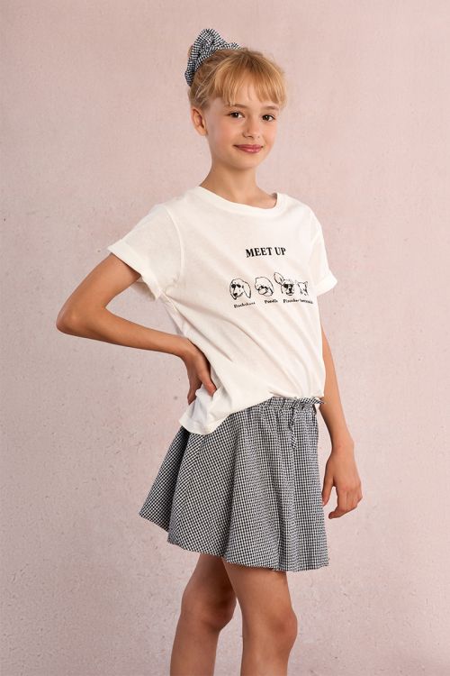 Gingham skirt