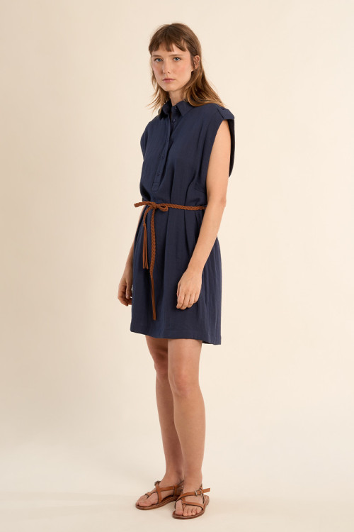 Petite robe Safari ceinturée