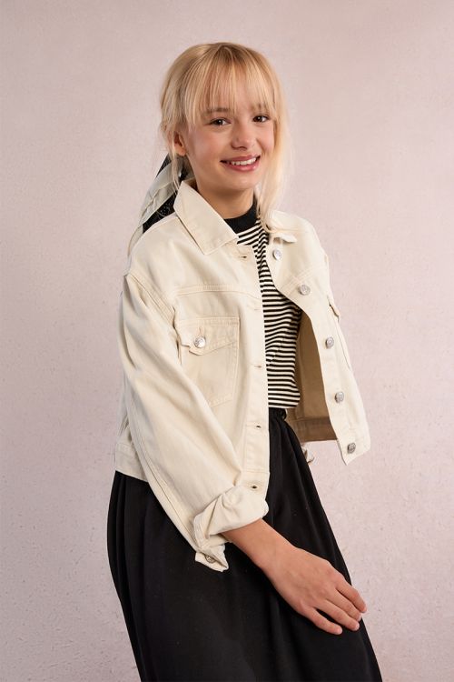 Veste en jean crop