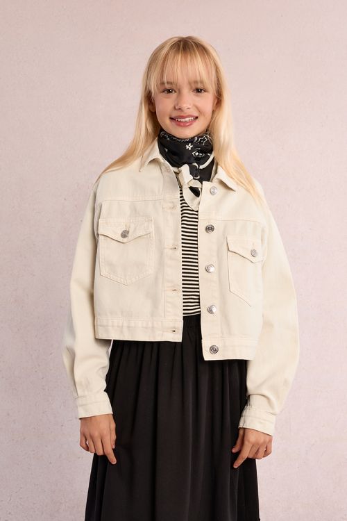 Crop denim jacket