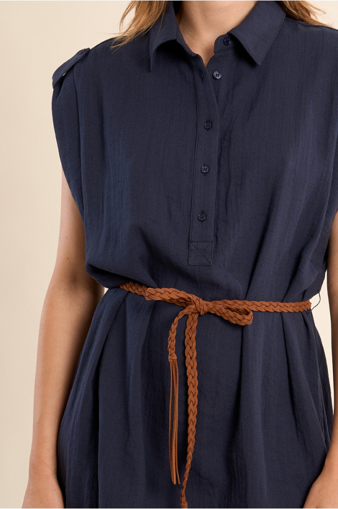 Petite robe Safari ceinturée