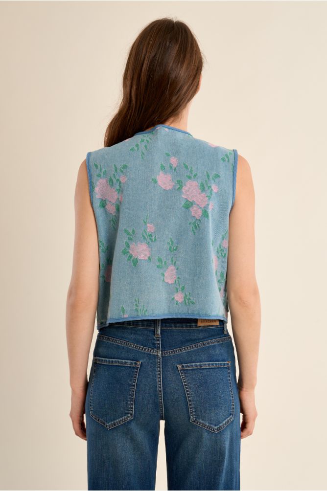 Quilted bolero, printed