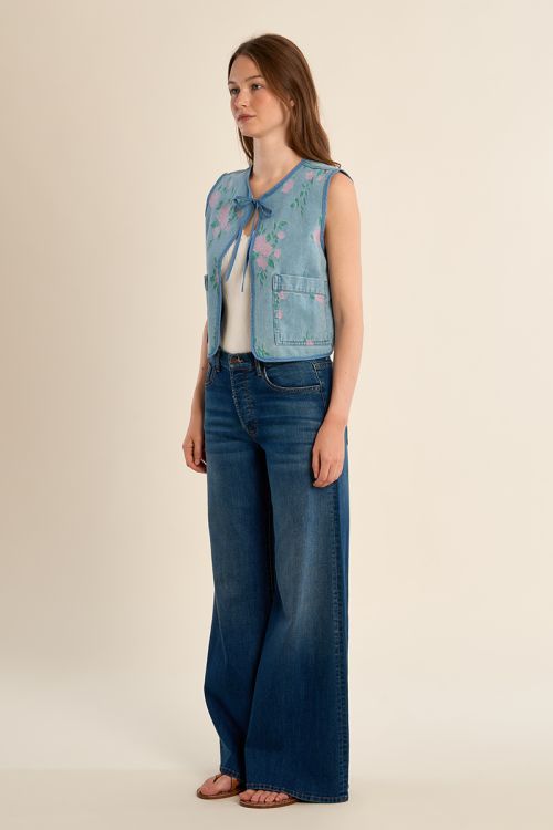 Quilted bolero, printed