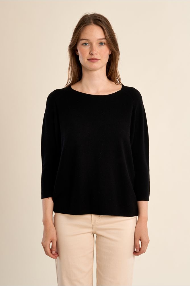 Jersey de mujer de manga larga, corte amplio.