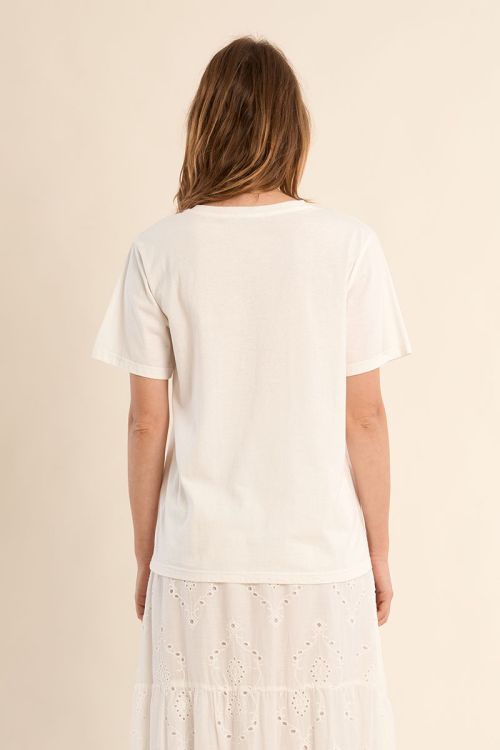 Straight T-shirt with illustration
