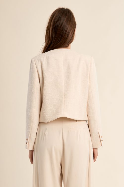 Short jacket, in tweed
