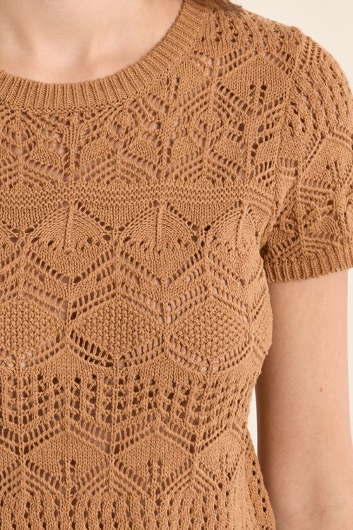 Maille manches courtes en crochet