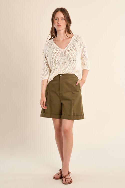 Maille manches courtes en crochet