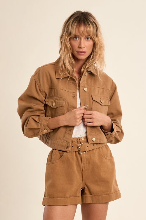 Short denim jacket