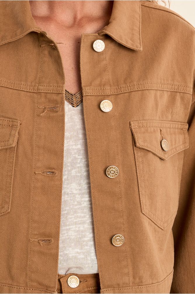 Veste courte en denim