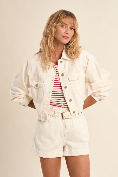 Short denim jacket