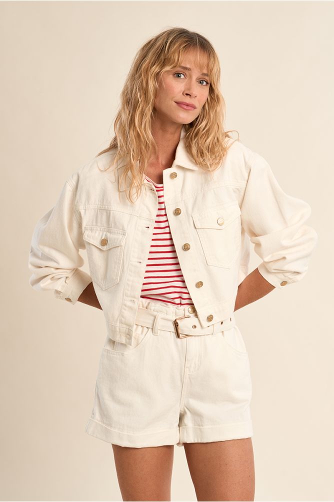 Short denim jacket