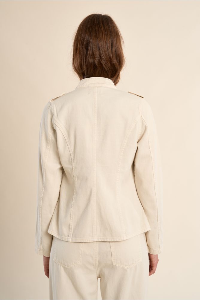 Chaqueta de mujer vaquera, estilo militar.