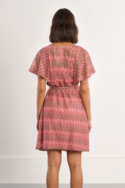 Robe mini ceinturée