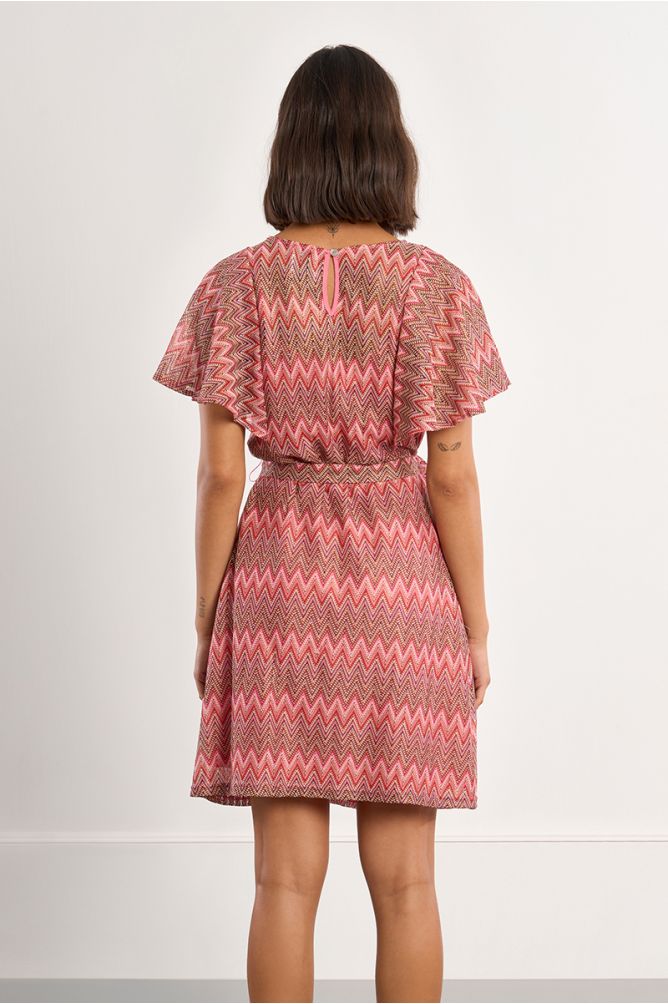 Belted mini dress
