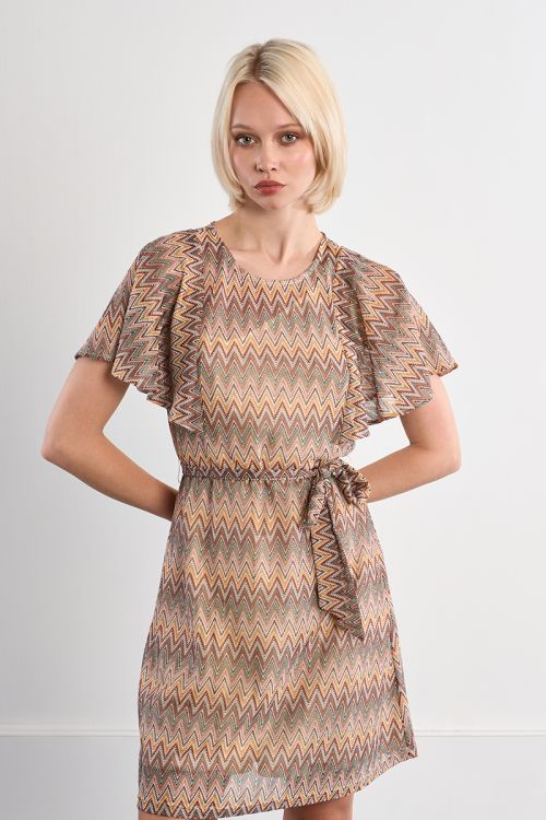 Robe mini ceinturée