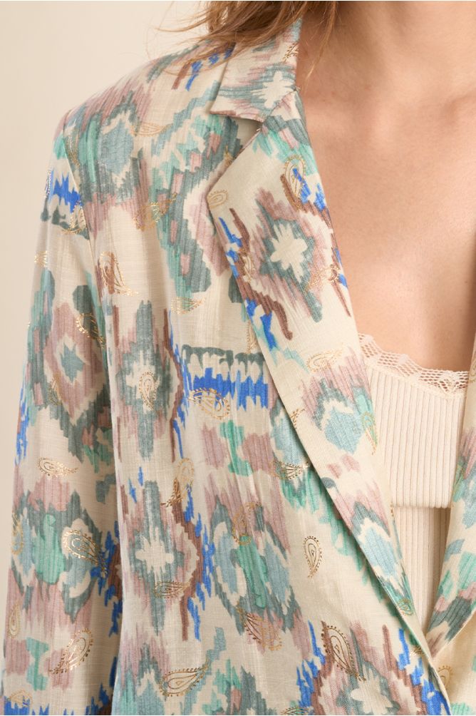Blazer droit imprimé