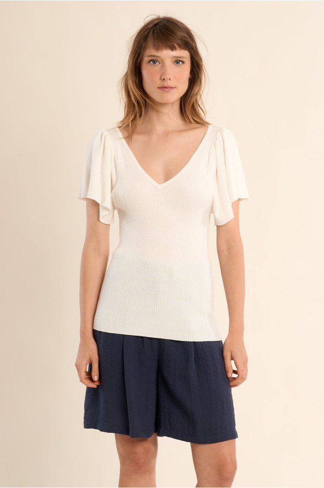Top en maille dos nu