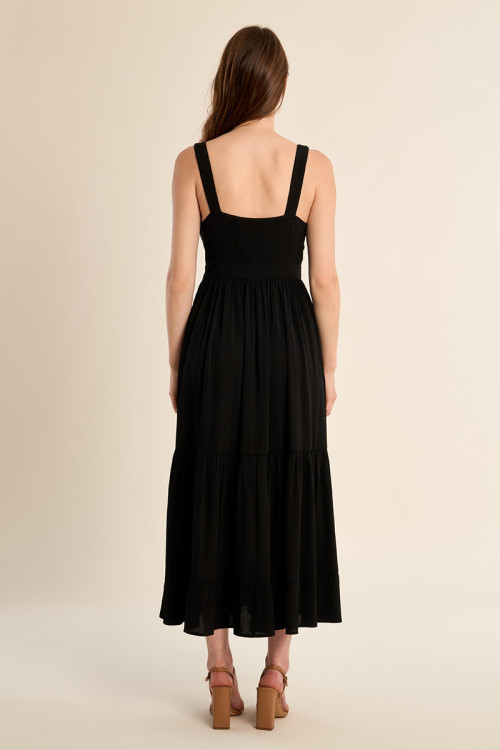 Robe longue à volants