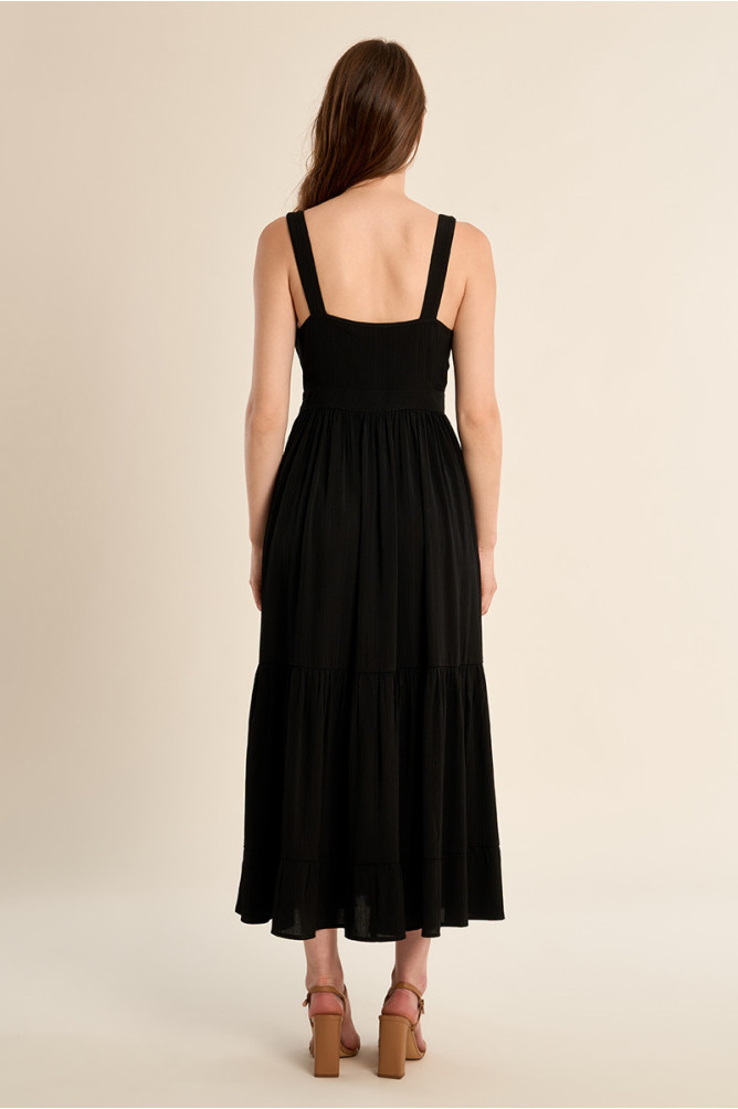 Long dress with ruffles