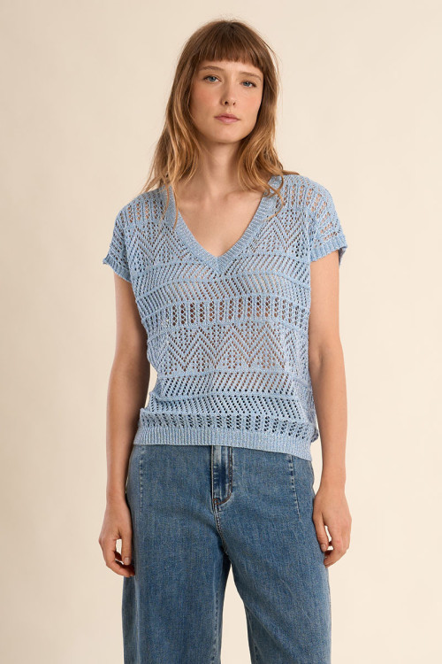 T-shirt en maille, décontracté