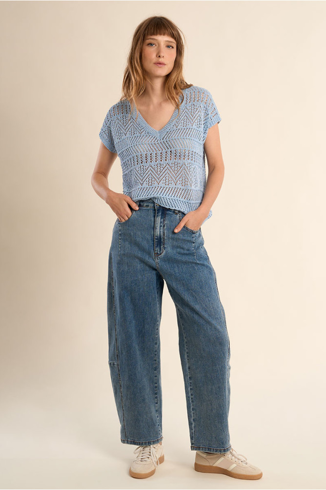 T-shirt en maille, décontracté