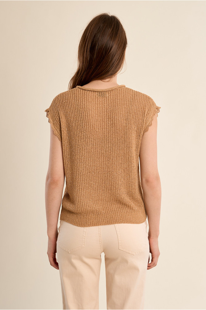 T-shirt en maille crochet