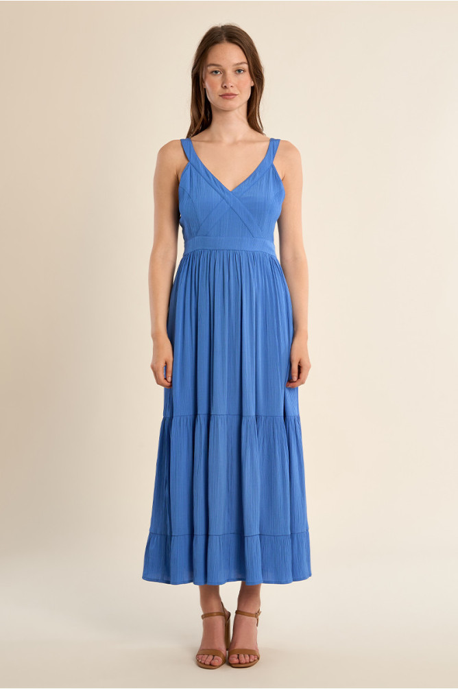 Long dress with ruffles