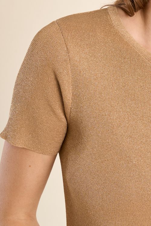 Jersey de mujer de manga corta, liso.